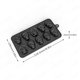 thumbnail image 3 of Fiudx Ofertas del día Molde de Halloween con forma de esqueleto cerebral, 10 moldes para velas con forma de calavera y forma de cerebro, 3 of 7