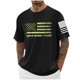 thumbnail image 1 of Tops para hombre, blusas y camisas de cuello redondo y manga corta para hombre, blusas casuales de cuello redondo con estampado de moda para hombre, blusas de cuello redondo y manga corta, camisas par, 1 of 5