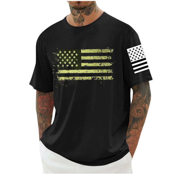 Tops para hombre, blusas y camisas de cuello redondo y manga corta para hombre, blusas casuales de cuello redondo con estampado de moda para hombre, blusas de cuello redondo y manga corta, camisas par