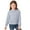 Gray, variant on Girls Solid Color Hooded Cropped Sweatshirt Long Sleeve Fashion Casual Outerwear for Kids(Gray,9 Years)