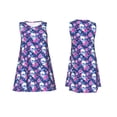 thumbnail image 7 of Logiee Skull Flower Print Summer Dresses for Women,Beach Sleeveless Flowy Pocket Tshirt Tank Sundresses,Women's Sleeveless Dress, 7 of 7