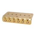 thumbnail image 3 of Puente fijo de 6 selletas para guitarra eléctrica Oro, 3 of 9