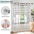 thumbnail image 3 of Yayeee Window Curtains Light Filtering 63"x42" Grommet Panel Pair Home Living Room Decor, Garden Pattern, 3 of 7