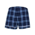 thumbnail image 4 of Boxercraft BW6501 Women's Flannel Short-Navy/Colmbia Pl-XL, 4 of 4