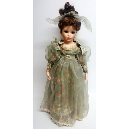 - Franklin Mint Fine Porcelain Fair Maiden Doll 21
