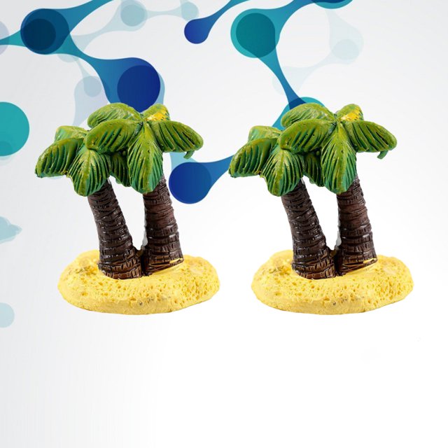 unbranded 2Ud Miniature Resina Verde Para De Pasteles Y Microlandschaft