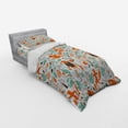 thumbnail image 3 of Ambesonne Fox Bedding Set 4 Pcs, Funny Garden, Queen, Turquoise Orange Brown, 3 of 3