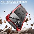 thumbnail image 3 of R-JUST RJ09-1 For iPhone 16 Pro Max Case Silicone Aluminium Alloy Phone Cover with Screen Film - Bla, 3 of 5