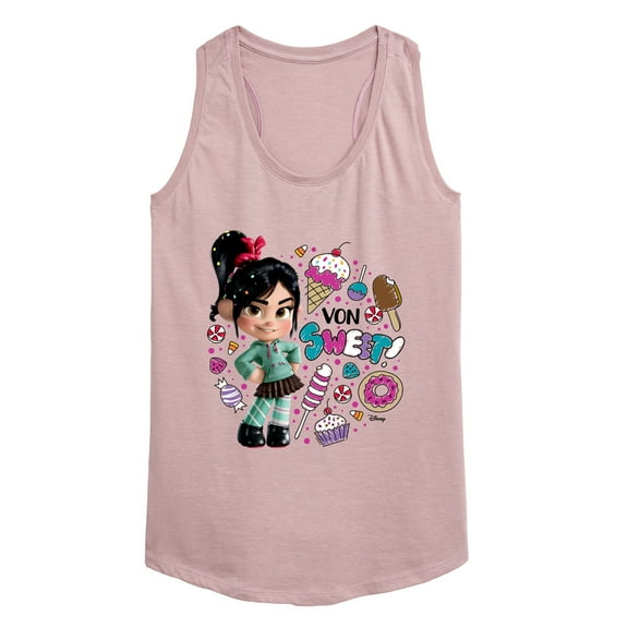 Disney Wreck It Ralph - Von Sweet & Candy - Women's Racerback Tank Top