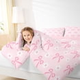 thumbnail image 3 of Erosebridal Cute Daisy Kawaii Bowknot 7-Piece Twin Bedding Sets For Bows Lovers,Kawaii Bowknots Pink Bowtie Bedding Comforter Set,Reversible, 3 of 7