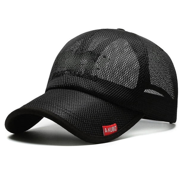 Sombrero para el sol transpirable de secado rápido, gorra de malla resistente a los rayos UV de verano para mujer, gorra informal para hombre