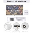 thumbnail image 2 of 4th of July RV Awning Sun Shade Screen 9'X15.3' Majestic Soaring Eagle Mesh Sunscreen American Flag Sky Could Awning Shade Screen with Zipper UV Blocker Completed Kits for RV Motorhome Camper, 2 of 7
