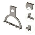 thumbnail image 6 of Dualoai Semi Circular over The Door Hook Towel Rack Stable Multifunction for Hanging for Gray, 6 of 9