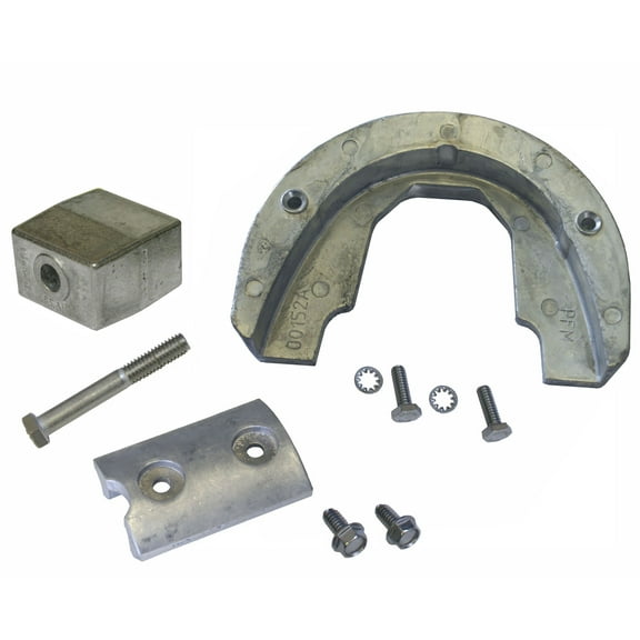 Complete Aluminum Anode Kit for OMC Stringer Outdrives w/ Hardware US Military Grade Zinc Kit Replaces CMSTRGERKITA, 8M6008011, 20901AL
