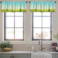 thumbnail image 3 of LALILO Kitchen Curtain Valance Valley Landscape Landscape Rod Pocket Window Curtain 52"x 18" Set of 2, 3 of 5