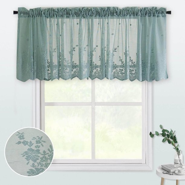 Cenefa y cenefa para cocina, baño, sala de estar, decoración de ventanas, cenefa para cortinas de cocina, cortina corta, cenefa texturizada tejida para baño, cubierta impermeable para ventanas