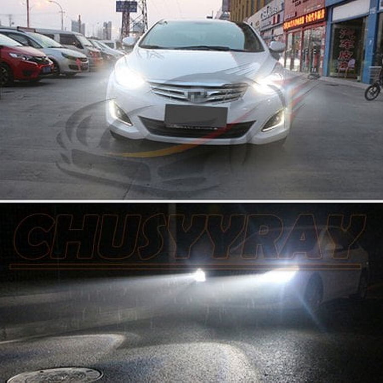 LED Headlight & Fog Light Bulb Combo Kit For Hyundai Elantra 2013-2018 - H7, H11, 881
