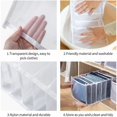 thumbnail image 4 of Caja de almacenamiento de jeans, organizador de guardarropa de 4 piezas, cajas de almacenamiento de jeans, caja de separación de malla Cajón de ropa, para pantalones, jeans, suéteres, camisetas, panta, 4 of 5