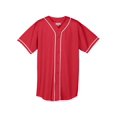thumbnail image 1 of Augusta Sportswear Augusta Maillot delantero con botón de malla que absorbe la humedad con ribete trenzado, Ropa deportiva Augusta 593, 1 of 1