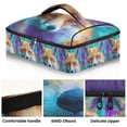 thumbnail image 2 of Iauyy Casserole Carrier for Hot Food Insulated Casserole Travel Carry Bag with Lid Food Warmer Bag for Party/Picnic,Fox Portrait, 2 of 6