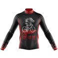 thumbnail image 2 of Maillot de ciclismo con estampado de calaveras para hombre, ropa de ciclismo de manga larga, uniforme de bicicleta de montaña, verano 2023, 2 of 5