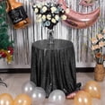 thumbnail image 1 of Mantel redondo JYFLZQ con lentejuelas negras de 178 cm para decoración de fiestas, 1 of 7