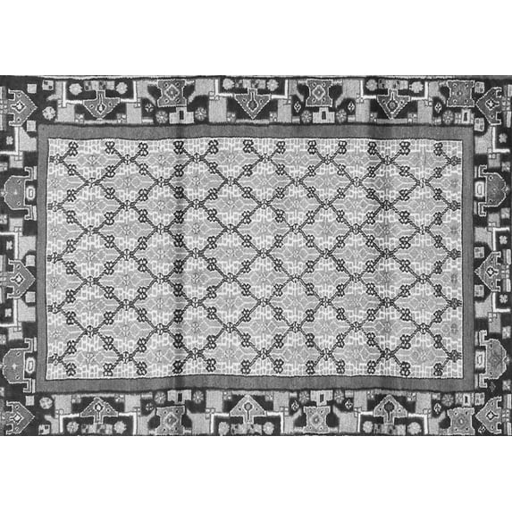 Ahgly Company Indoor Rectangle Persian Gray Traditional Area Rugs, 3' x 5'