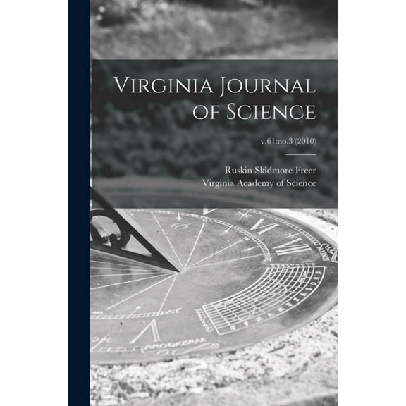 Virginia Journal of Science; v.61: no.3 (2010), (Paperback)