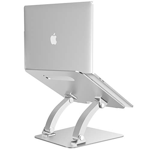 HP Air Dell XPS Samsung Adjustable Laptop Riser Compatible with MacBook Alienware Nulaxy Laptop Stand Pro Portable Laptop Stand All Laptops 10-17.3 Silver 