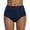 Navy, variant on Women's Bikini Bottom High Waisted High Ruched Swimsuit Waisted Briefs Swimwears Tankinis Set Swim Bottoms For Women Grey L
