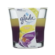 Angle View: Glade Candle, 2 in 1: Jubilant Rose & Lavender Peach Blossom 3.8 oz.