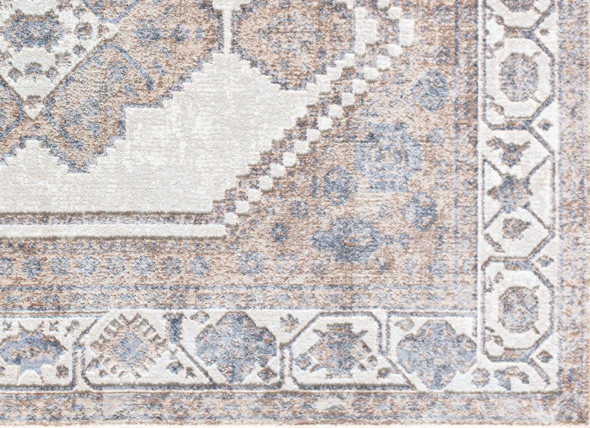 Rugs America Emali EA40A Almond Vintage Farmhouse Tan Area Rug, 5'x7'