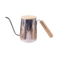 thumbnail image 1 of Hervidor de café de cuello de cisne con asa, pico largo y estrecho, portátil, para verter café Espejo plateado de 350 ml., 1 of 9