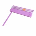 thumbnail image 4 of Cortador de papel pequeño, mini, plegable, transparente, sin rebabas, de acero al carbono, para cortar papel de álbumes de recortes, color morado, 4 of 12