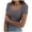 Grey, variant on Womens T Shirts, Womens Summer Short Sleeve Square Neck Ribbed Slim Fitted Casual Tshirt Tops Tee Light Gray XXXL