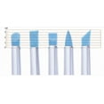 thumbnail image 4 of Artist Paint Brush Set - 5pcs Professional Silicon Brushes Blender for Painting, Masking Fluid,Clay Molding (5pcs Silicon Paintbrush#Blue), 4 of 5