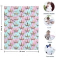 thumbnail image 4 of Pink Cartoon Unicorn Horn Flower Pattern Blanket,Comfortable Soft Flannel Throw Blanket,All Season,Warm Lightweight Blankets for Sofa Bed Couch Living Room Chair,30"x40", 4 of 4
