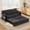 Black, variant on Ywen 60" Queen Pull Out Sofa Bed - Convertible Sleeper Sofa Bed, Chenille Loveseat Pull Out Couch with USB Charging, Side Pockets for Living Room, Bedroom, Small Spaces (Brown)