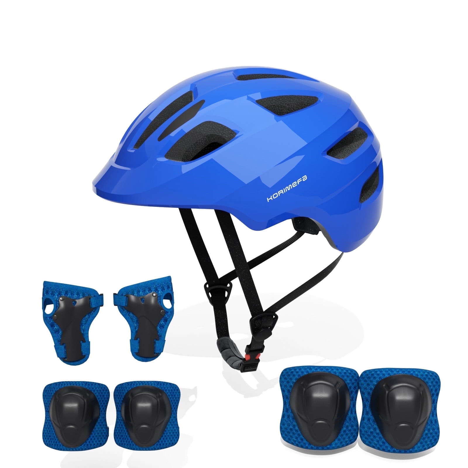 KORIMEFA Kids Bike Helmet Toddler Bicycles Helmets, Multi-Sport Protective Gear Set for 3-5-8-14 Years Boys Girls with Knee Elbow Pads Wrist Guards for Cycling,Skateboarding,Skating Scooter