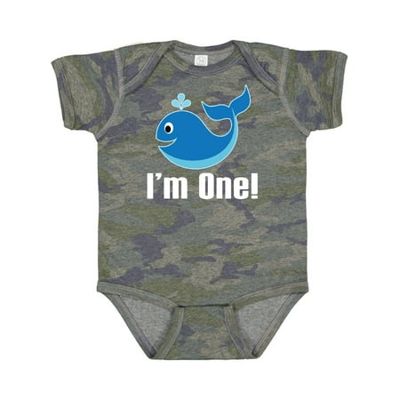 

Inktastic 1st Birthday Whale Fish Boys Gift Baby Boy Bodysuit