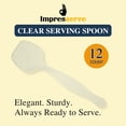 thumbnail image 6 of Impresserve 8.7" Clear Disposable Plastic Serving Spoons - 12 Count, 6 of 8