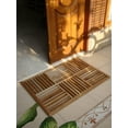 thumbnail image 2 of WholesaleTeak Outdoor Patio Grade-A Teak Wood 36"x24.5" Basket Weave Door / Shower/ Spa / Bath Floor Mat #WMAXBWFM, 2 of 3