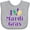 AC-Heather Grey, variant on Inktastic I Love Mardi Gras Boys or Girls Baby Bib