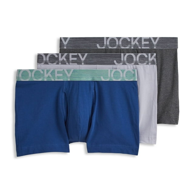 Jockey Boxeur-Brief ActiveStretch pour Hommes de 4 Po - Lot de 3