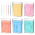 thumbnail image 2 of ACDANC 2026 New Plastic Toothpick 1100Pcs Double-Ended Toothpicks Home Cleaning Tool for Home,Restaurant,Travel,Office,Party (2.56X0.08X0.08Inch), 2 of 6