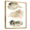 thumbnail image 3 of Designart 'Golden Beige and Grey Clouds I' Modern Framed Canvas Wall Art Print, 3 of 5