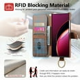 thumbnail image 6 of Allytechgroup Wallet Phone Case for Samsung Galaxy S21 Ultra with Credit Card Slot, PU Leather Phone Case RFID Blocking Stand Shockproof Full Body Protective Bumper for Women Girls, Brown, 6 of 10
