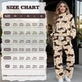 thumbnail image 6 of SCRAWLGOD Dachshund Paw Coffee Bean Print Beige Women's 2 Piece Outfits Casual Pullover Sweatshirt Wide Leg Lounge Set Trendy Sweatsuit Turtleneck Lounge Set for Casual Wear, XS, 6 of 7