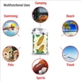 thumbnail image 6 of Daiia Corn 8 Pattern Quick Dry Towel, Super Absorbent Travel Towel with Hanging Loop & Carabiner, Lightweight Compact Fast-Drying Microfiber Towel-, 6 of 8