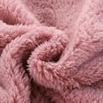 thumbnail image 6 of Wuxian Baby Girls Boys Winter Bodysuit Classic Hoodies Zipper Up Long Sleeve Fuzzy Wool Jumpsuit Solid Color Thick For Toddler Winter Warm Cozy Romper Outfit,12-24 Months, 6 of 8